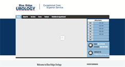 Desktop Screenshot of blueridgeurology.com