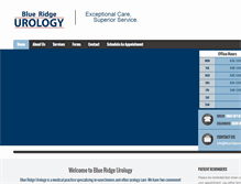 Tablet Screenshot of blueridgeurology.com